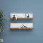 Hanah Home Estantería de Pared Blanca de 60 cm